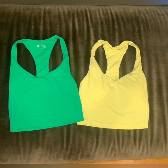 Aerie Offline Green and Yellow Sports Bras size xxs - Picture 1 of 1